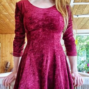 Red Velvet Dress